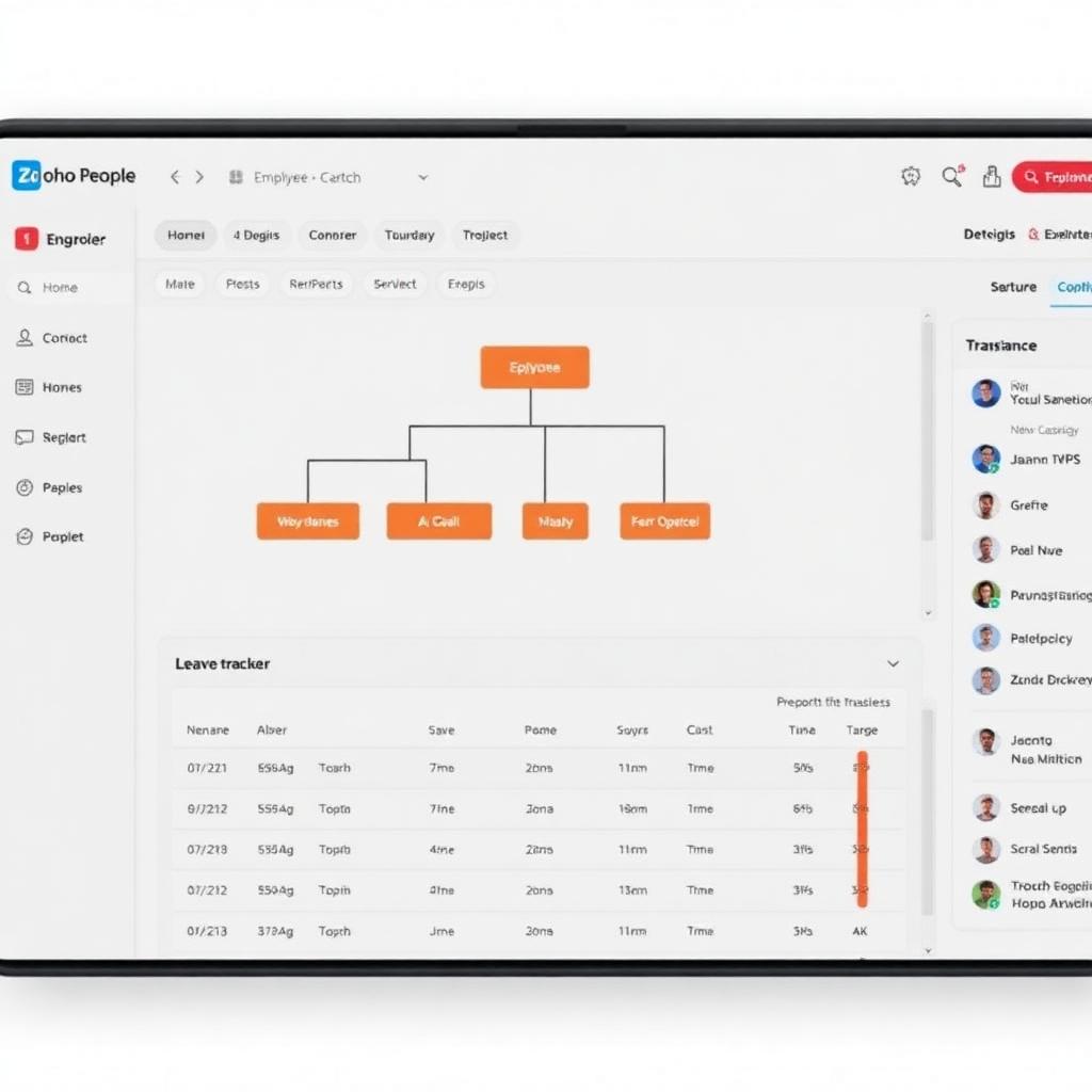 Zoho People product screenshot